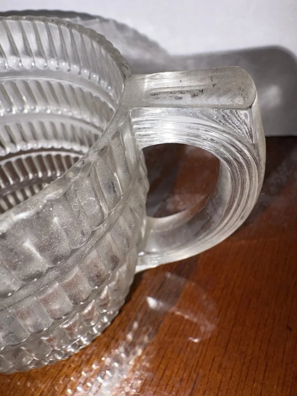 Vintage 1940s Hazel Atlas Glass Beehive Creamer Milk Service